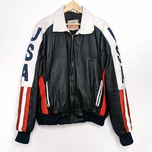 MICHAEL HOBAN | '90s Vintage USA Leather Jacket